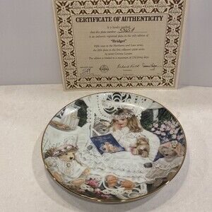 Corinne Layton Heirlooms & Lace “Bridget” Collector’s #5 Plate Series 5365A